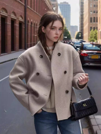RegalCheck Woolen Coat