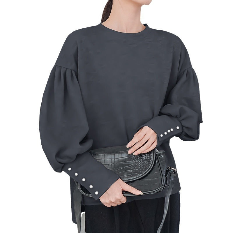 Luméra™ PearlGrace Lantern Sweater