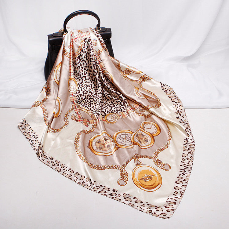 Digital Printed Square Silk Scarf