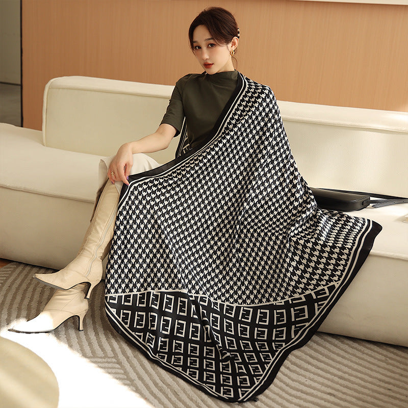 Ladies Fashion Korean Style Silk Printing