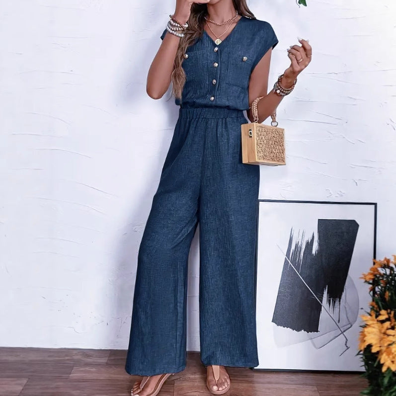 Virelle Formé Button Jumpsuit