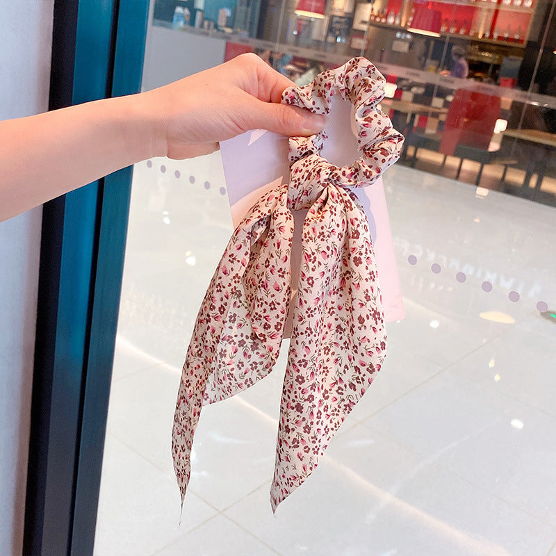 Silk Scarf Headband Women's Summer Turban Spring Tie Hair Accessories