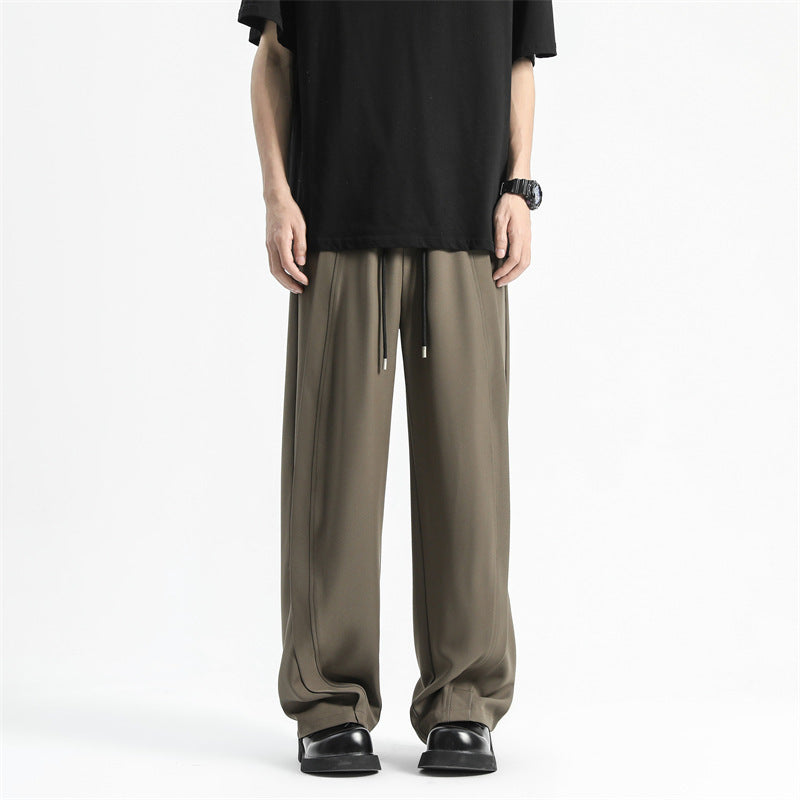 Summer Thin American Ice Silk Casual Pants Men