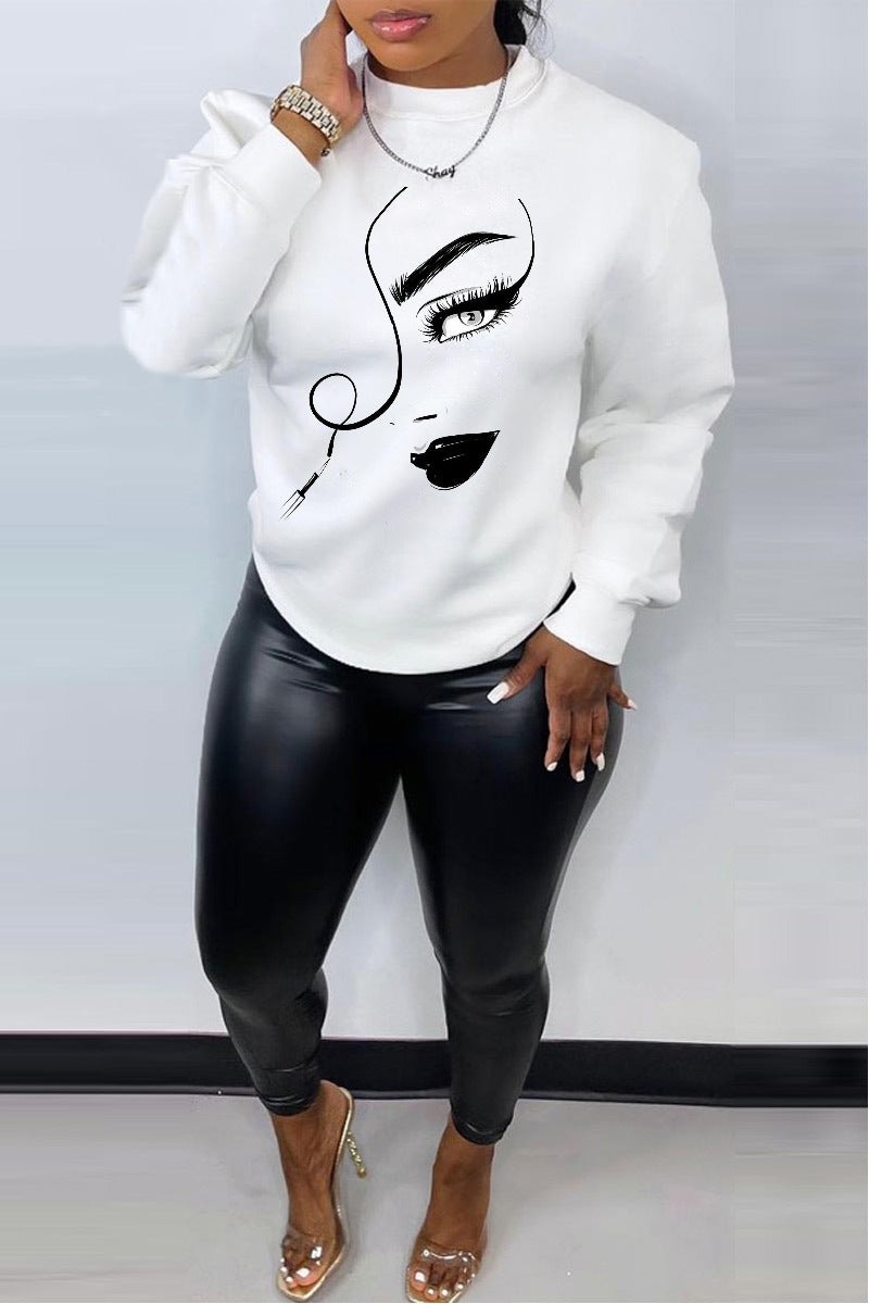 PrintEase Crew Neck Sweater
