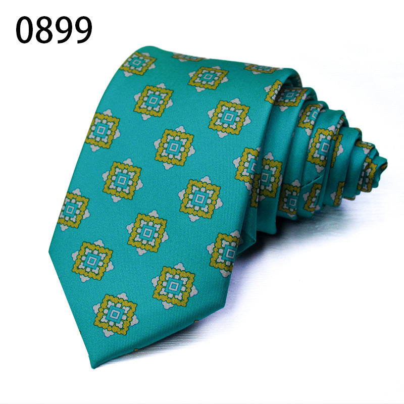 Fashion Polyester Silk Printed Men's Casual Tie