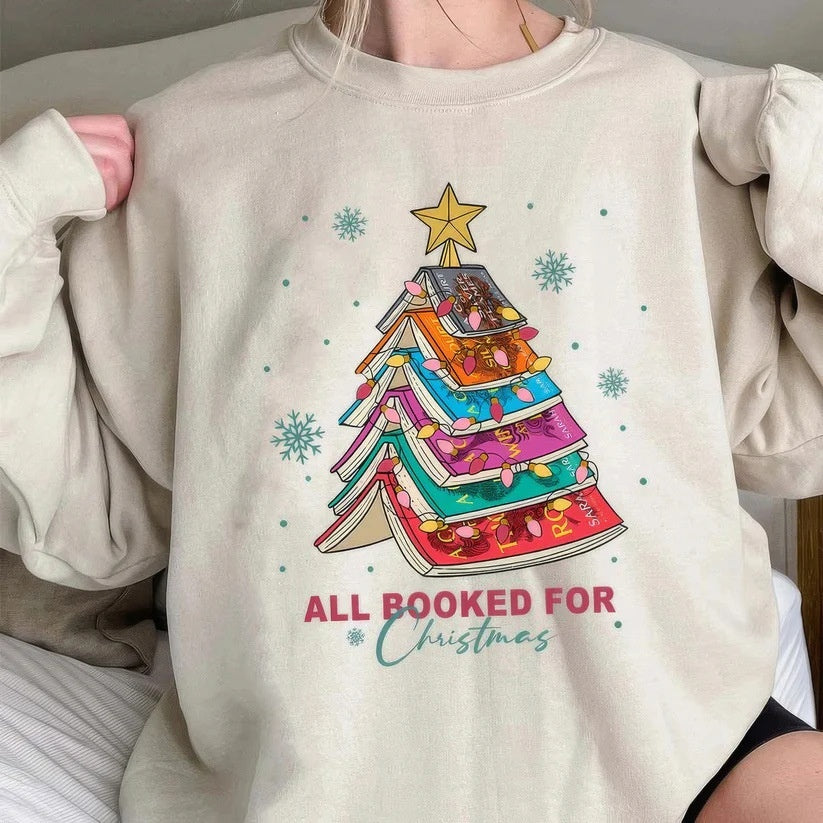 FestiveScript Round-Neck Sweater