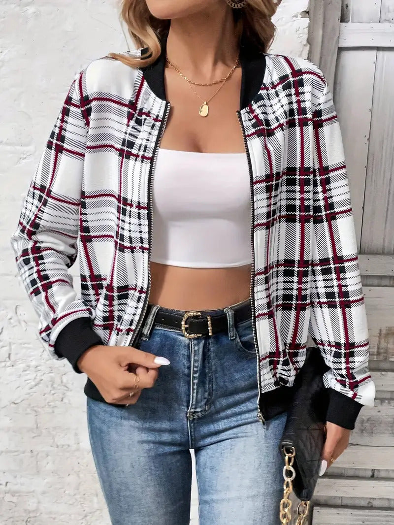 PlaidÉpoque Retro Coat