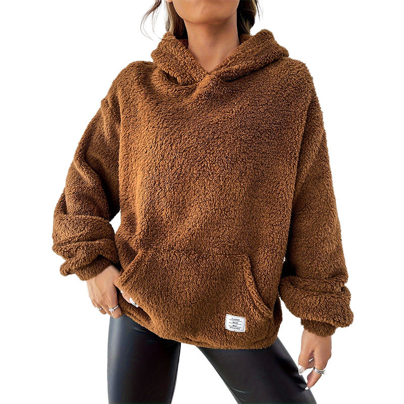 PlushHaven Hooded Coat