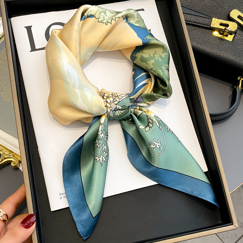 Women's Dual-use Air Conditioner Shawl Silk Scarf