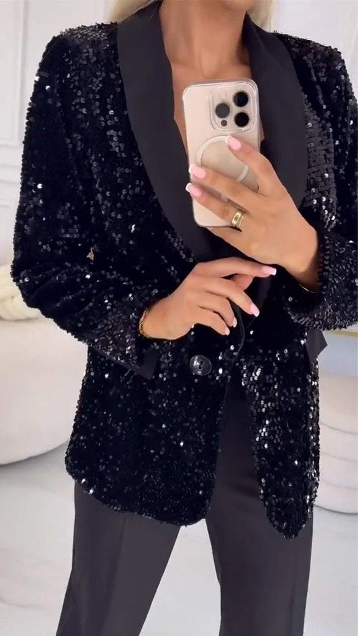 GlimmerVogue Sequin Jacket