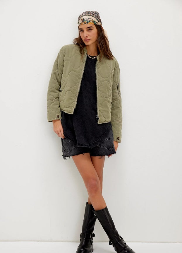 The Elowen Quilted Cotton Coat