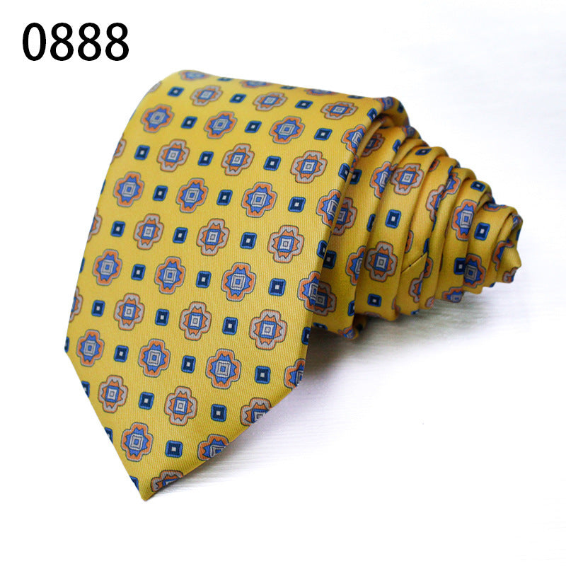 Fashion Polyester Silk Printed Men's Casual Tie