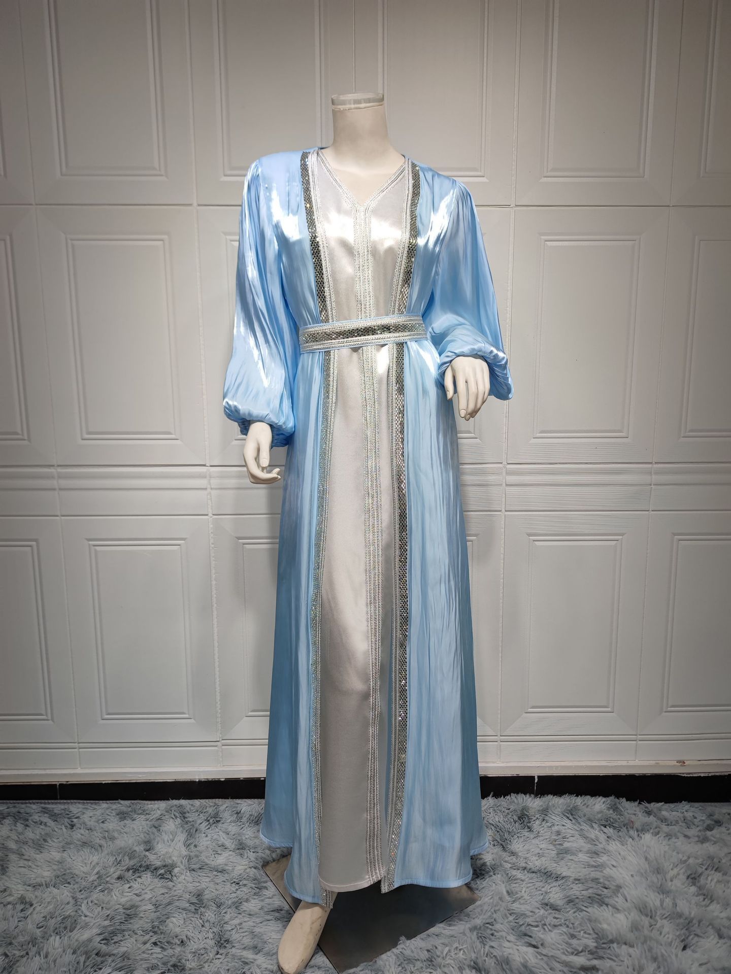 Women's Bright Silk Satin Dress