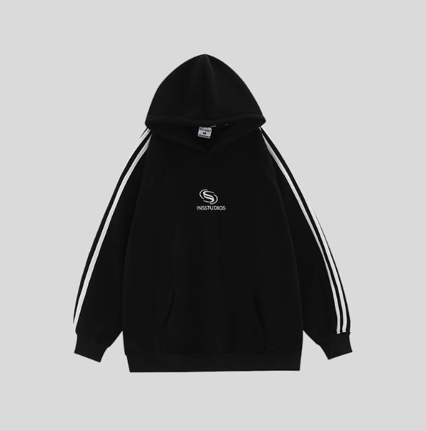 StratoFleece Striped Hoodie