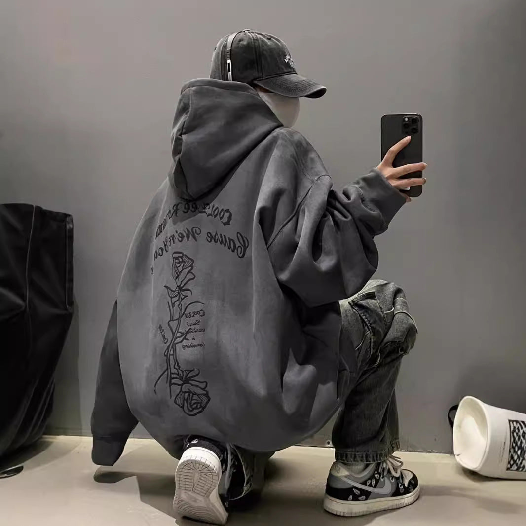 Veloura Suede Hoodie