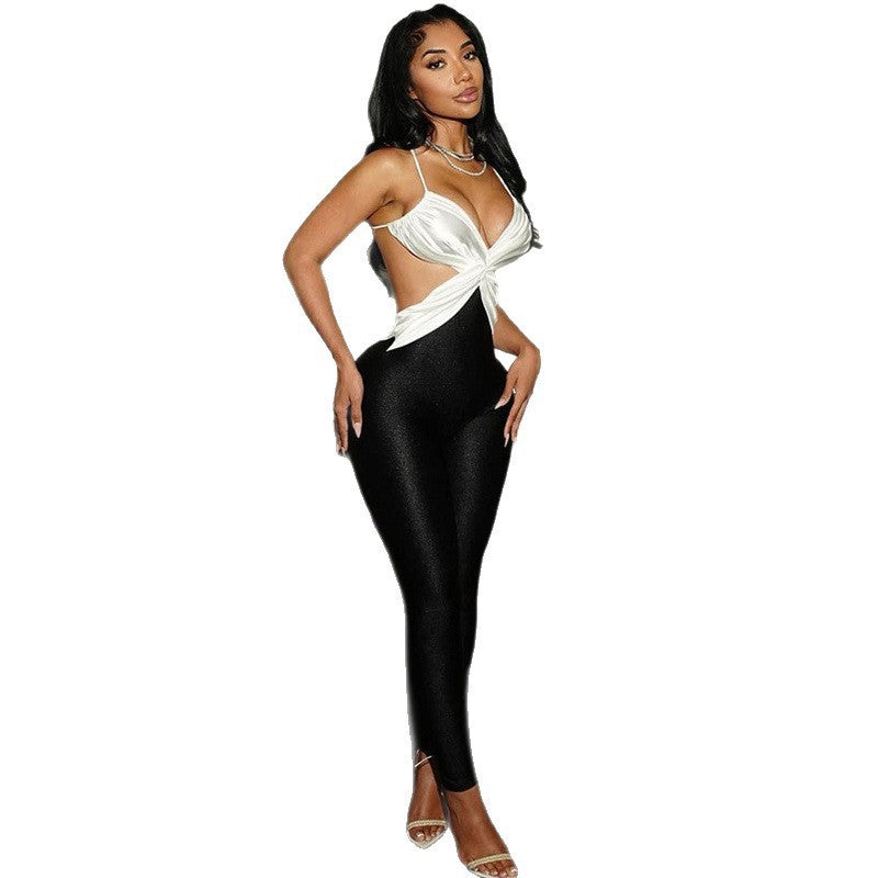 Solar Curve Backless Jumpsuit