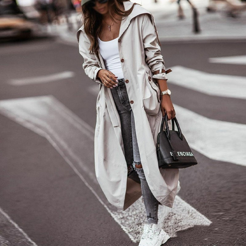 PrintAura Long Cardigan Coat