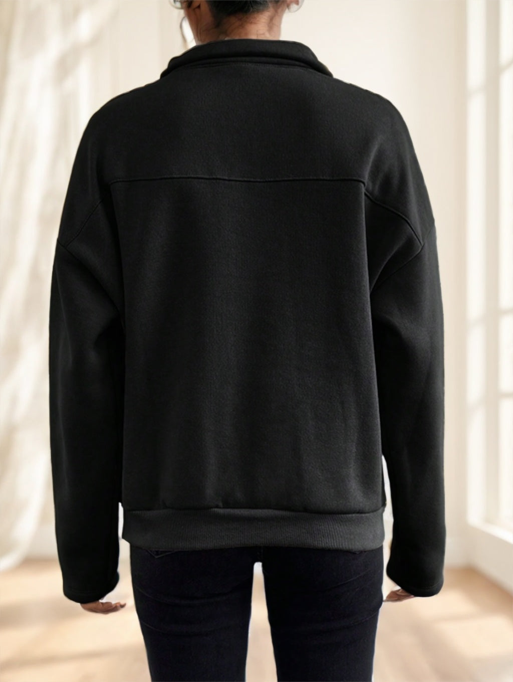 RueChic FlapSnap Sweatshirt