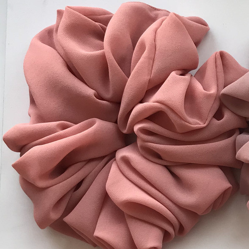 Big Head Bouquet Chiffon Large Intestine Ring Hair Ring