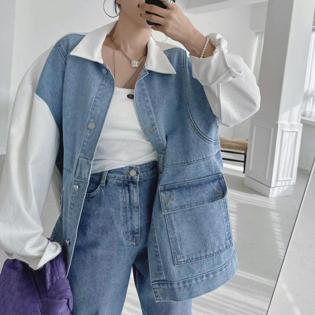 ChromaStitch Denim Baggy Coat