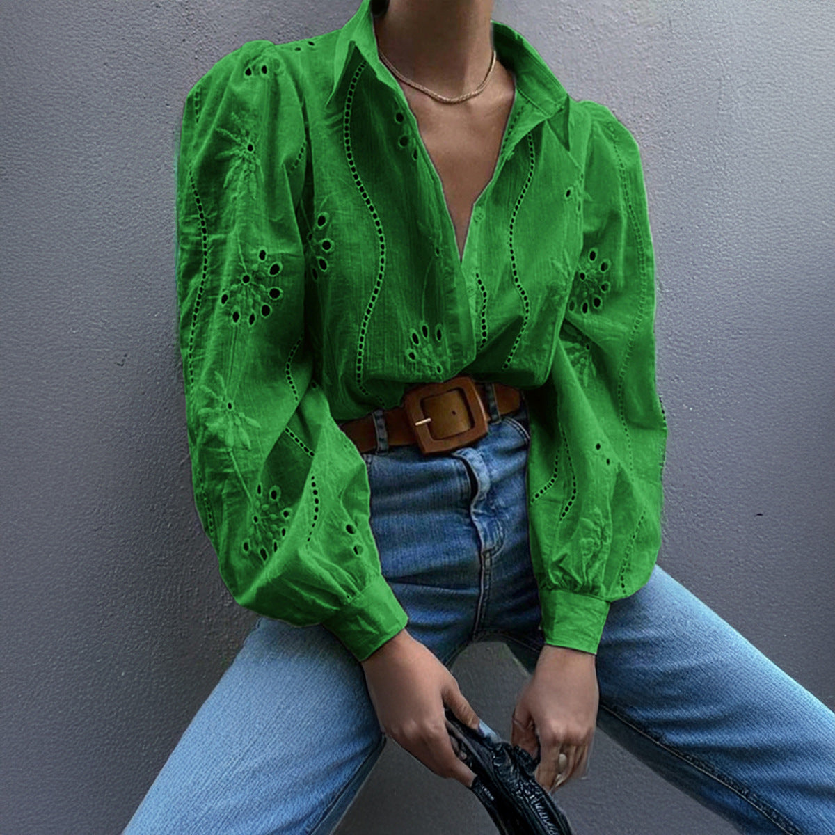 Aeris Whisper Puff Sleeve Cardigan