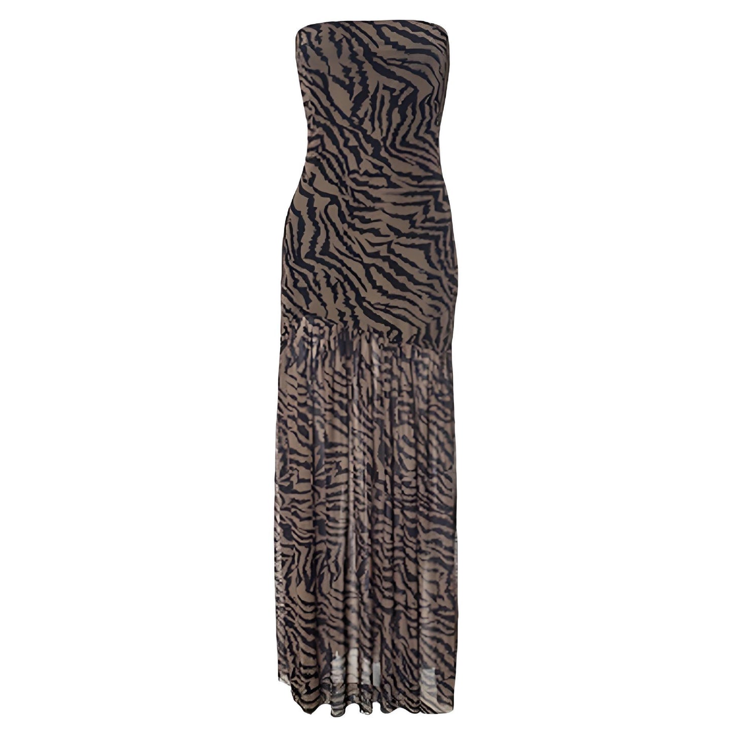NoirSiren Mesh Tube Dress
