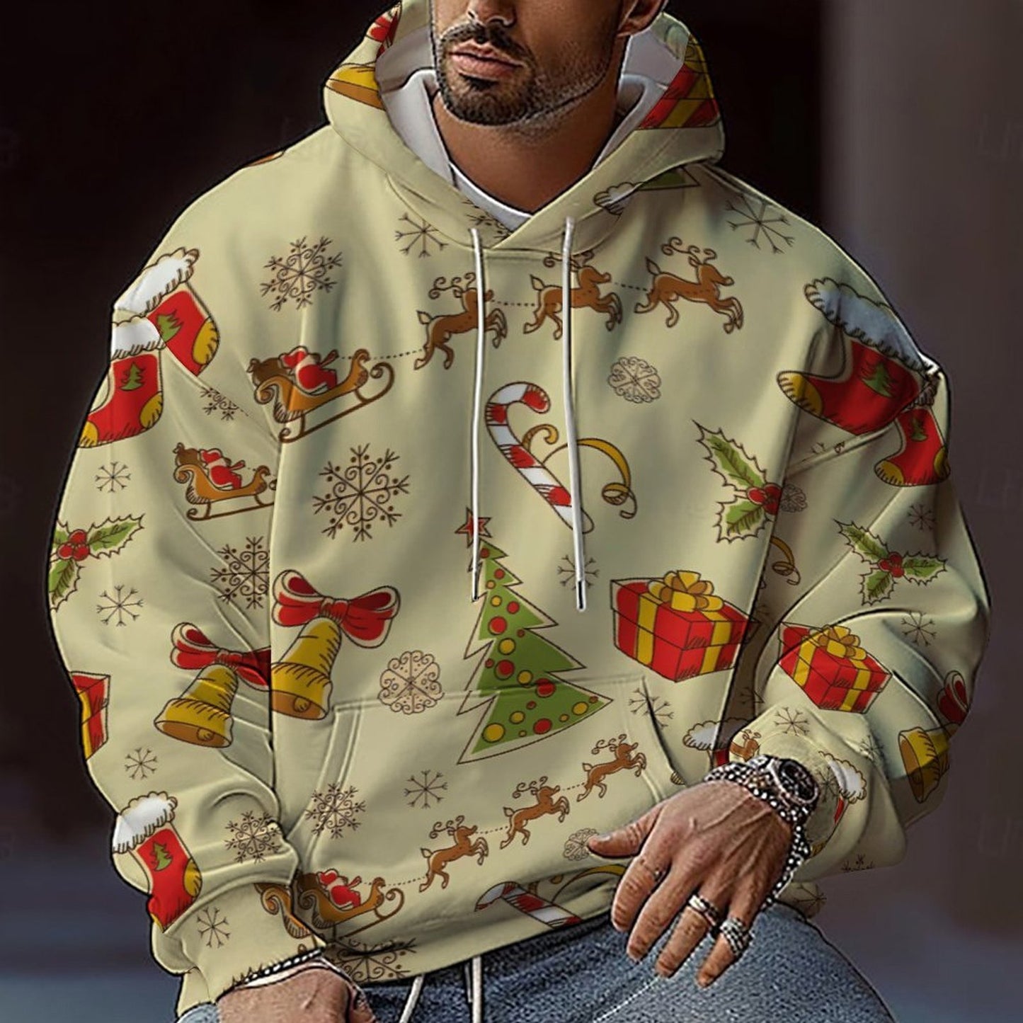 NeoTrend Digital Print Hoodie
