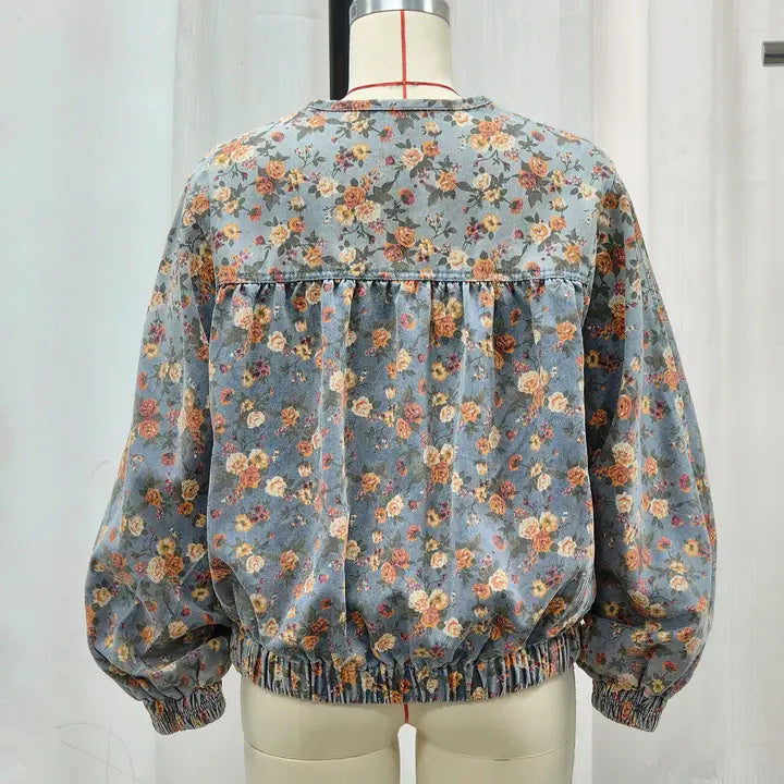 Rosélia Vintage Batwing Denim Coat