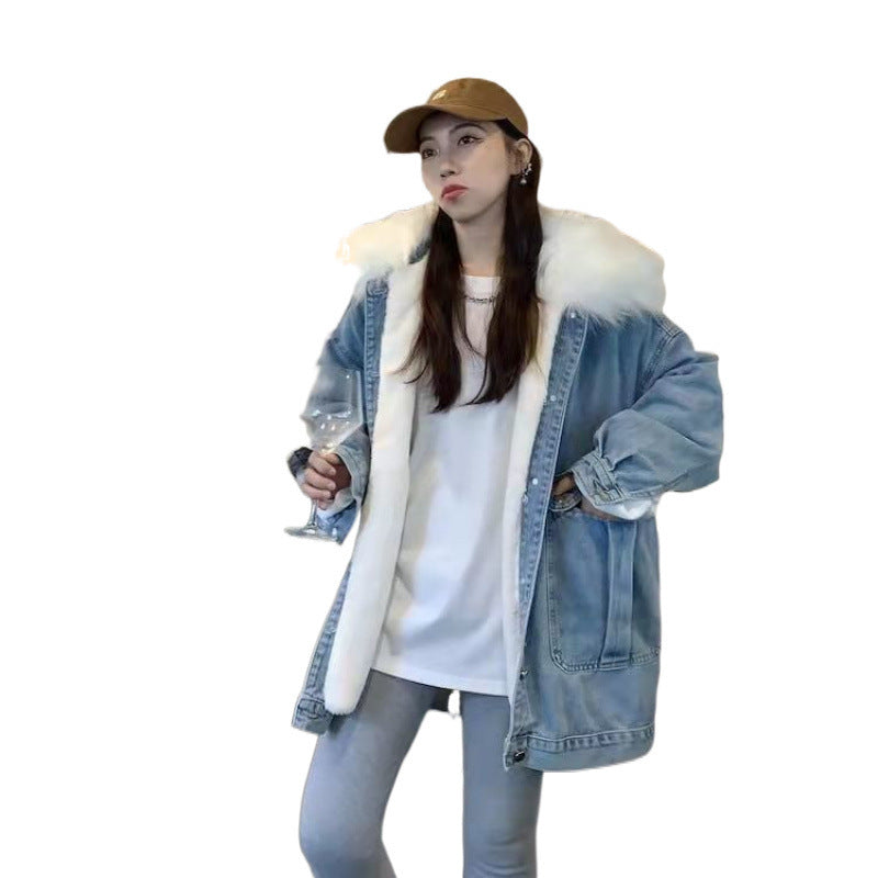IndigoEase Denim Coat