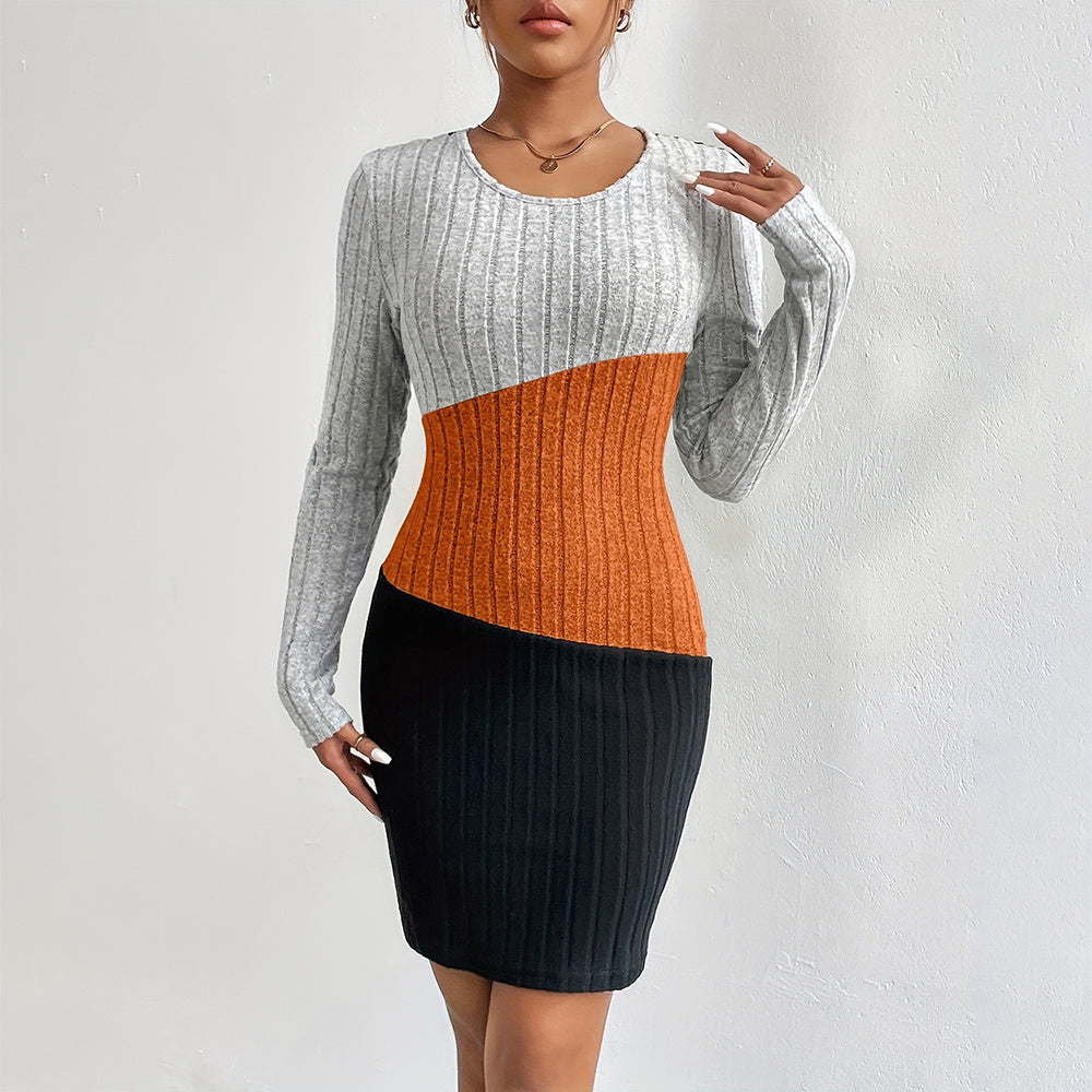 ChicContrast Midi Dress