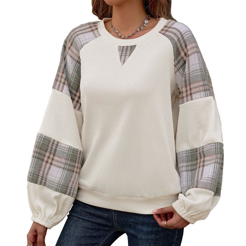 PlaidEase Colorblock Sweater