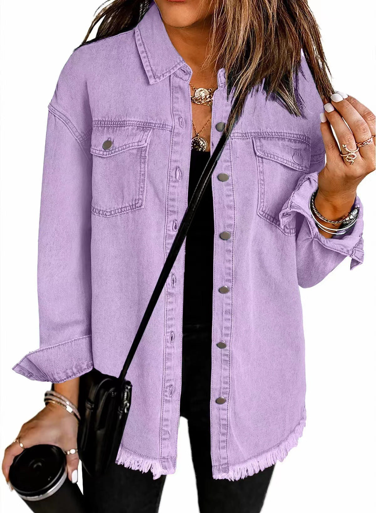 EuroEase Washed Denim Shacket