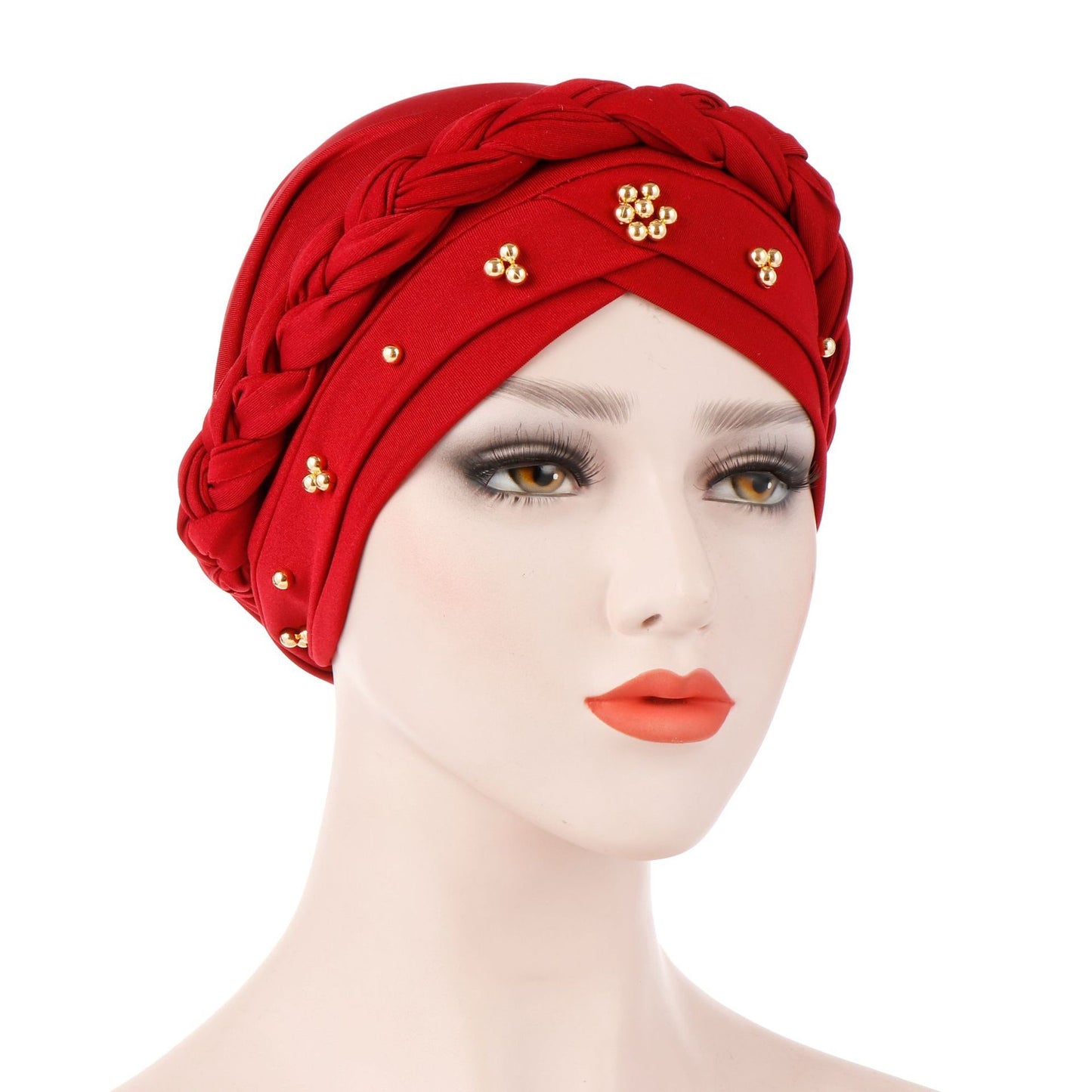 Women's Fashion Tie Dye Brushed Milk Silk Bandana Hat