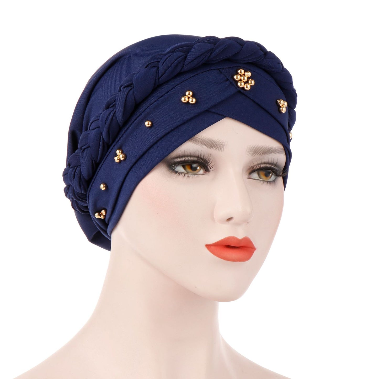 Women's Fashion Tie Dye Brushed Milk Silk Bandana Hat