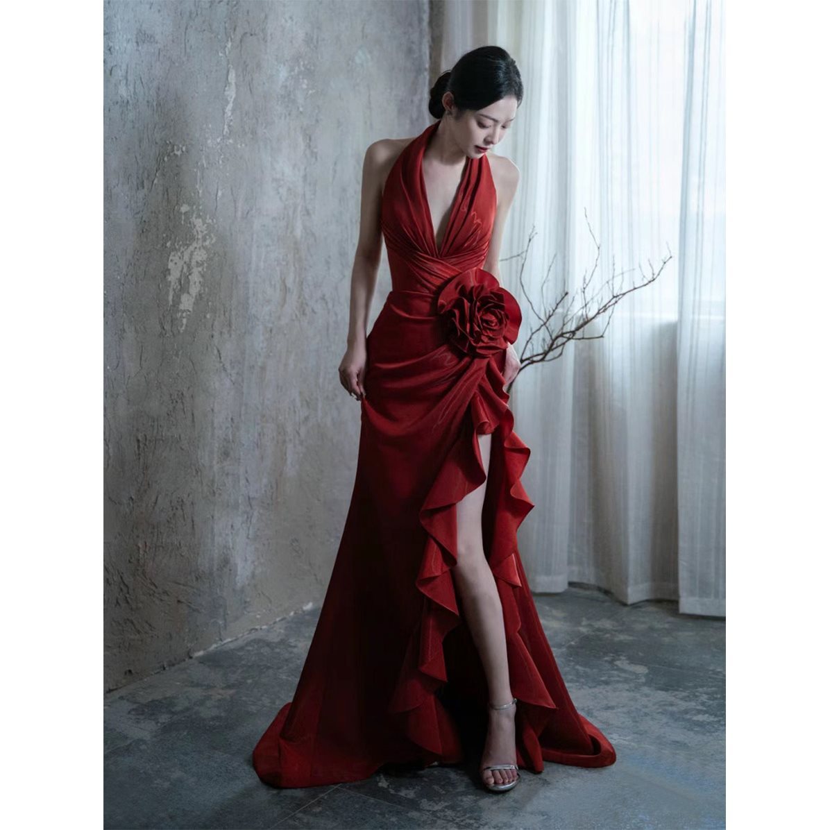 Crimson Reverie Gown