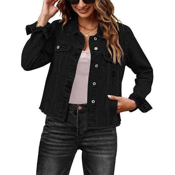 Eterna Embossed Denim Luxe Jacket