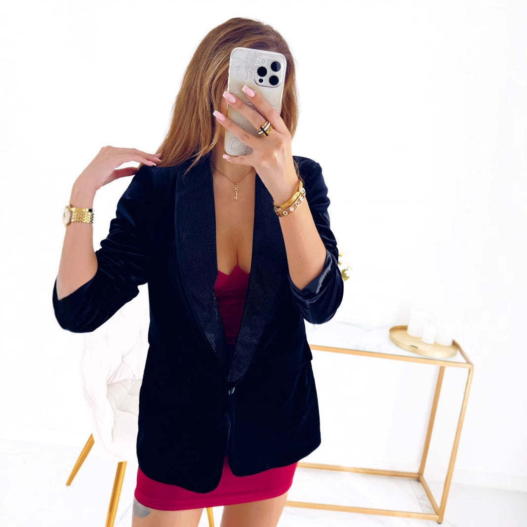 Lumière Sequin Stitch Blazer