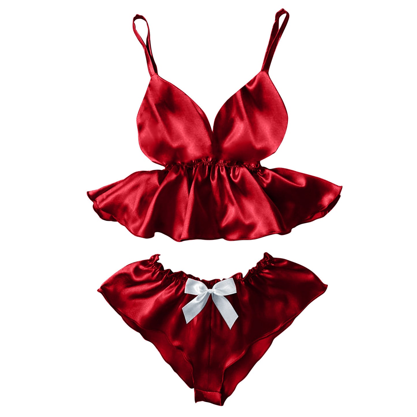 Silk Nightgown Plus Size Underwear Set