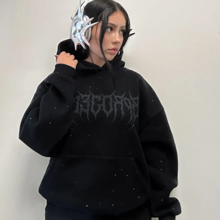 SparkBond Crystal Print Hoodie
