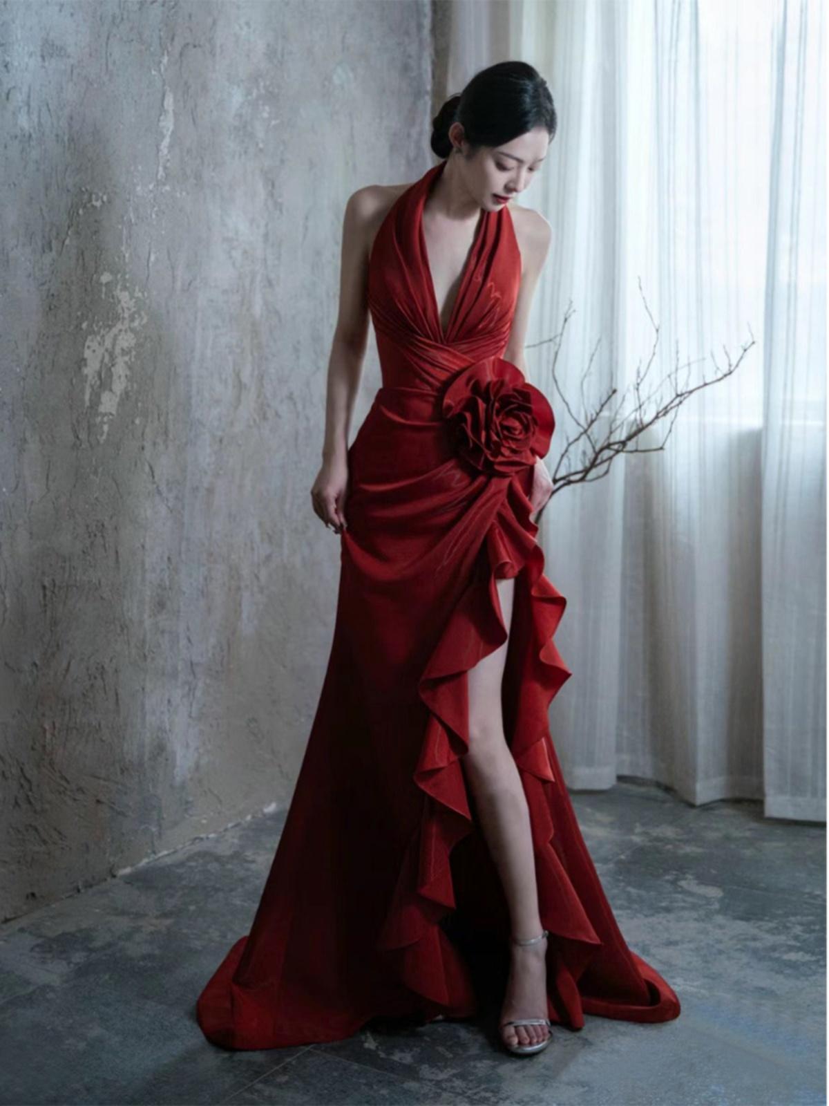 Crimson Reverie Gown