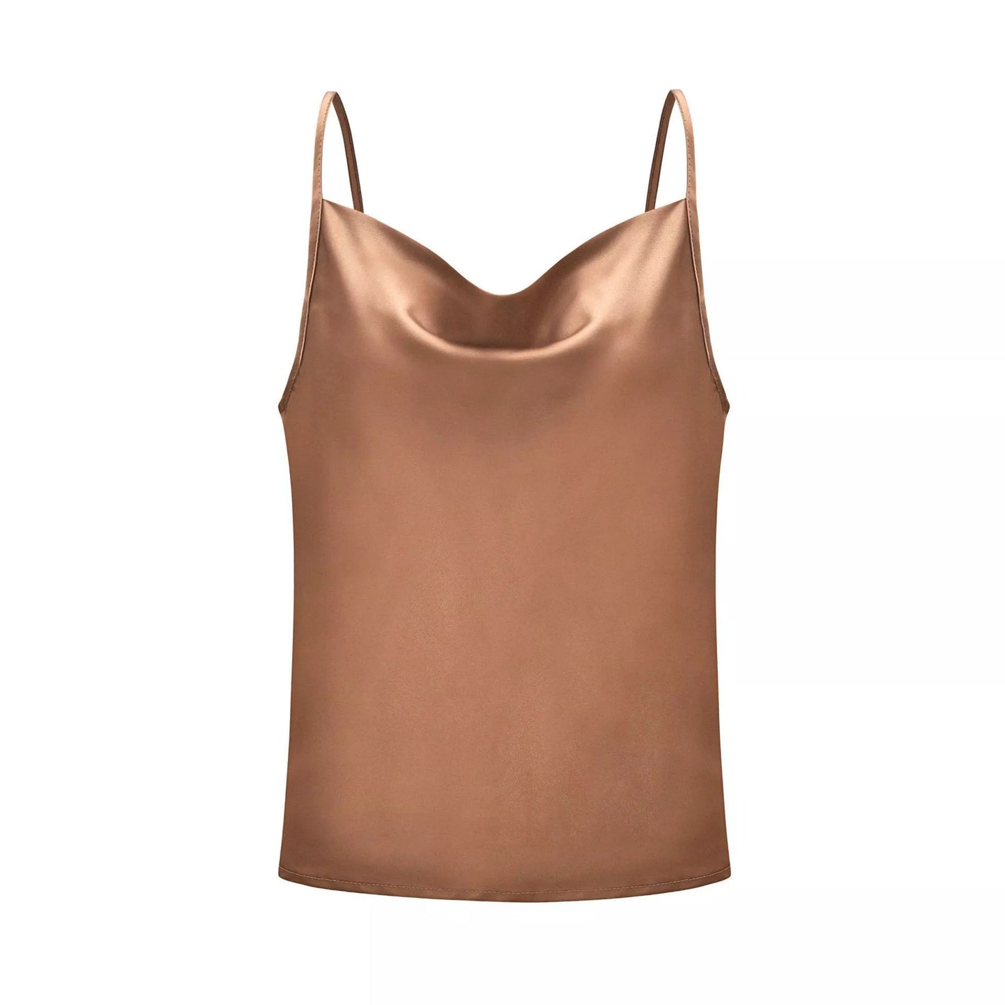 Women's Camisole Vest Solid Color Bottoming Silk Chiffon Shirt