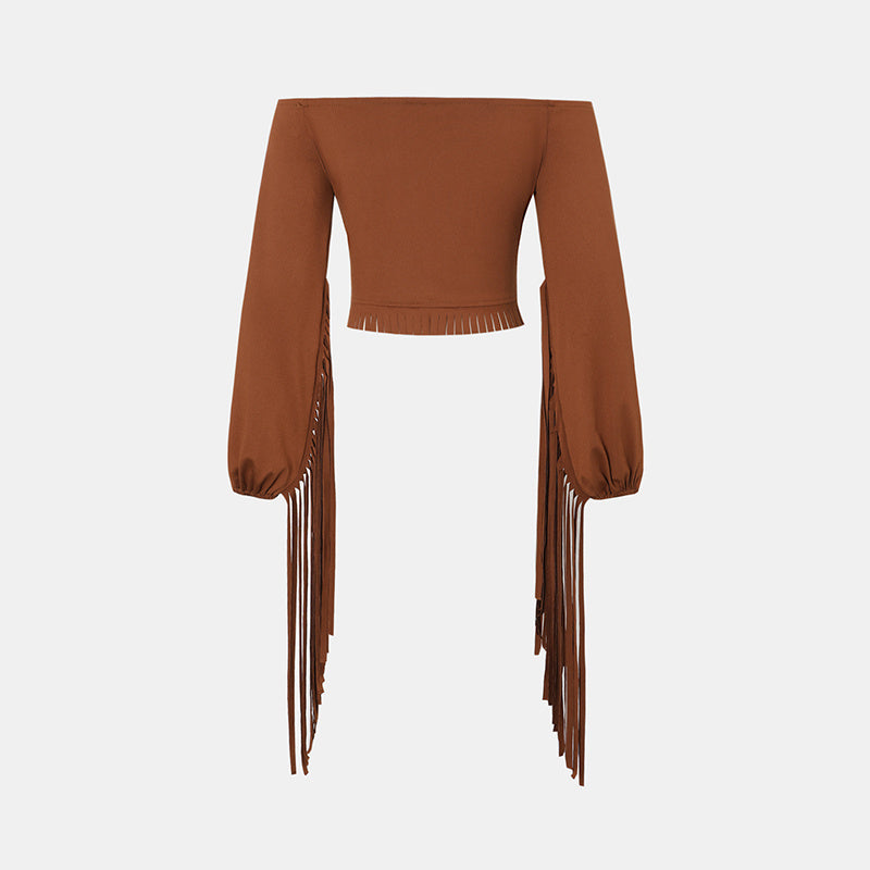 Desert Rose Fringe Top