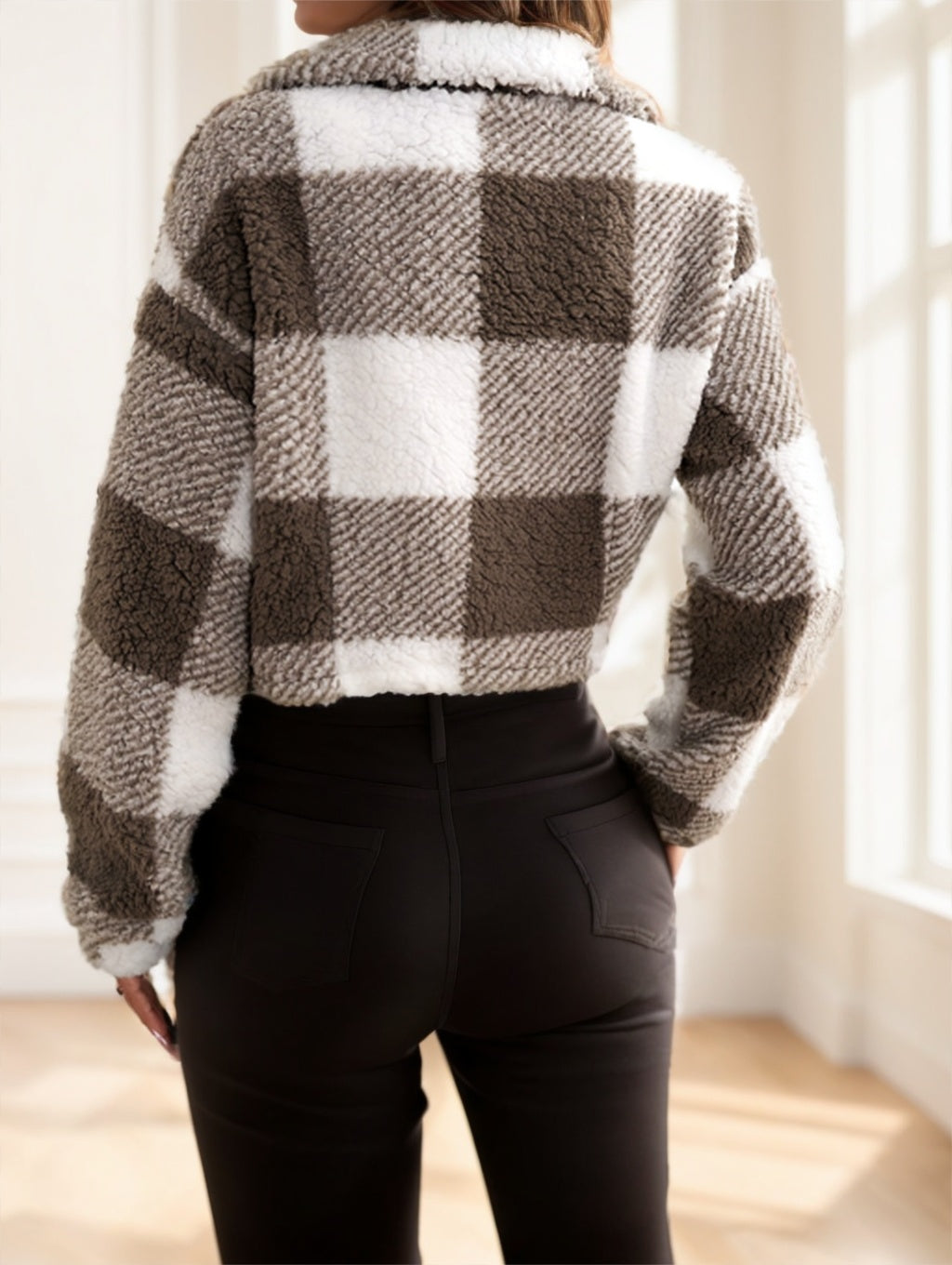 PlaidSnug Teddy Jacket
