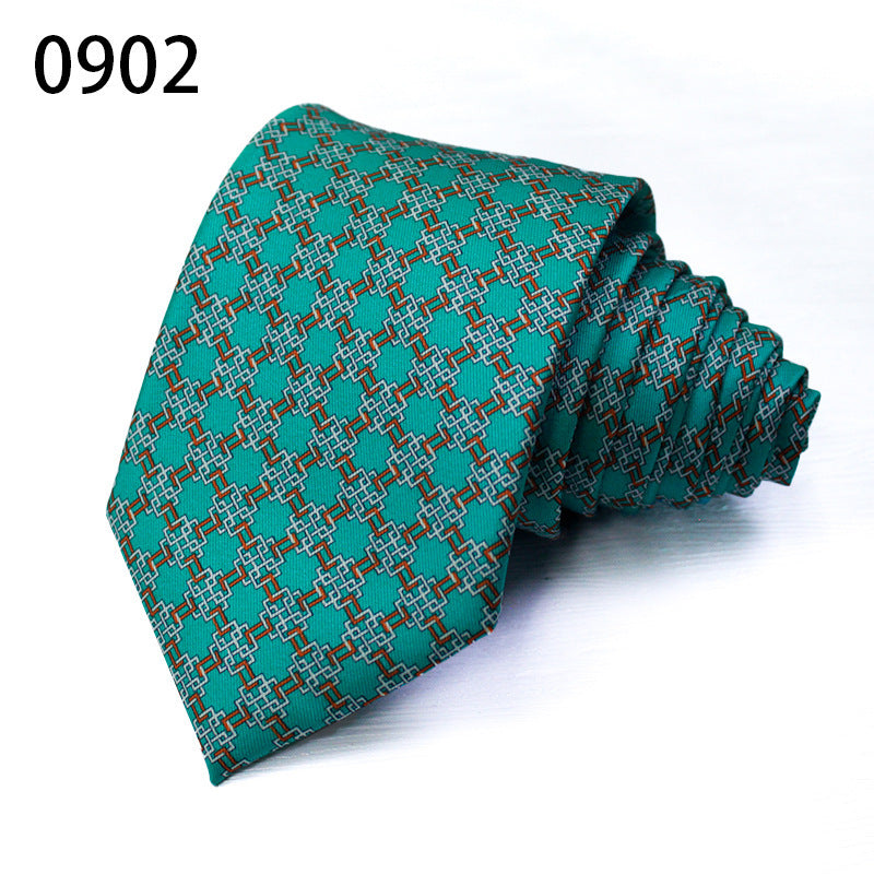Fashion Polyester Silk Printed Men's Casual Tie