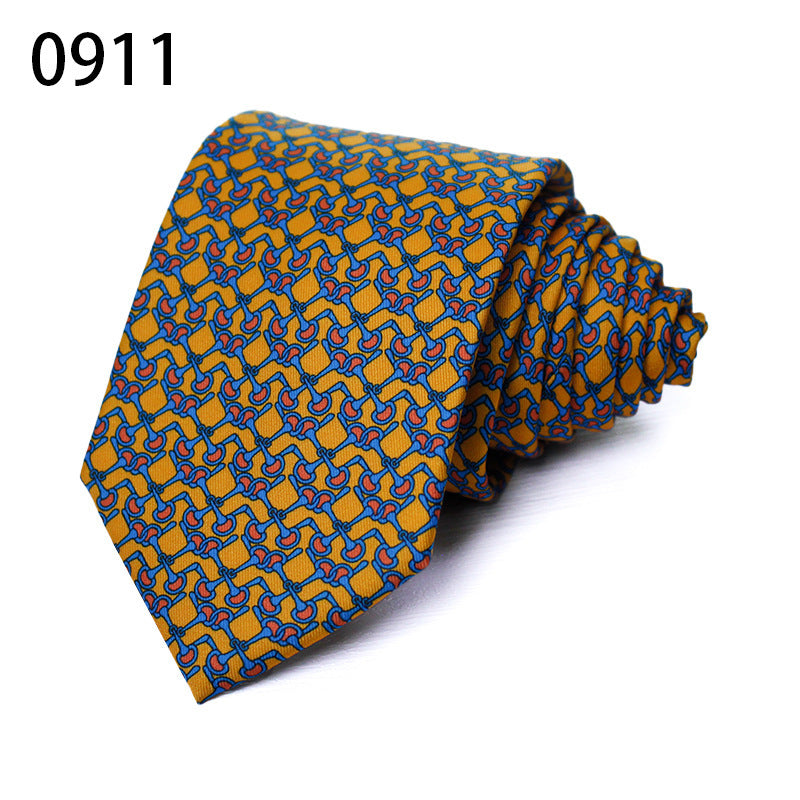 Fashion Polyester Silk Printed Men's Casual Tie
