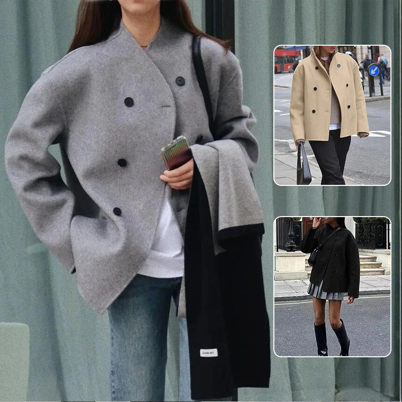 RegalCheck Woolen Coat