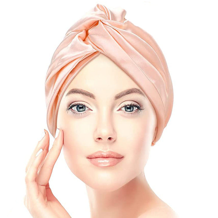 Double Layer Silk Silk Nightcap Without Any Mark