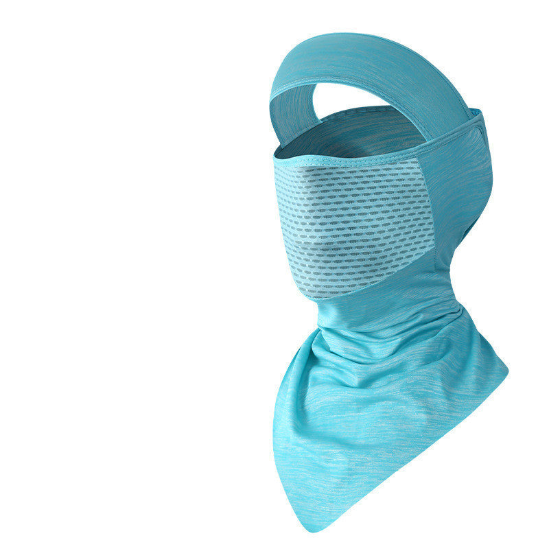 Summer Ice Silk Sunscreen Riding Mask Men Outdoor