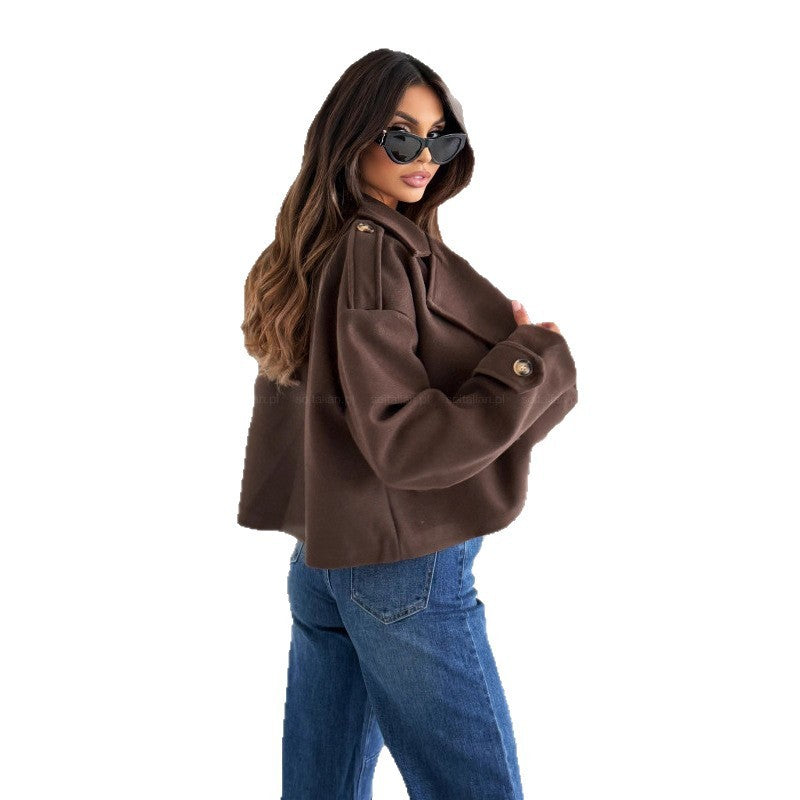 Veloura Woolen Short Coat