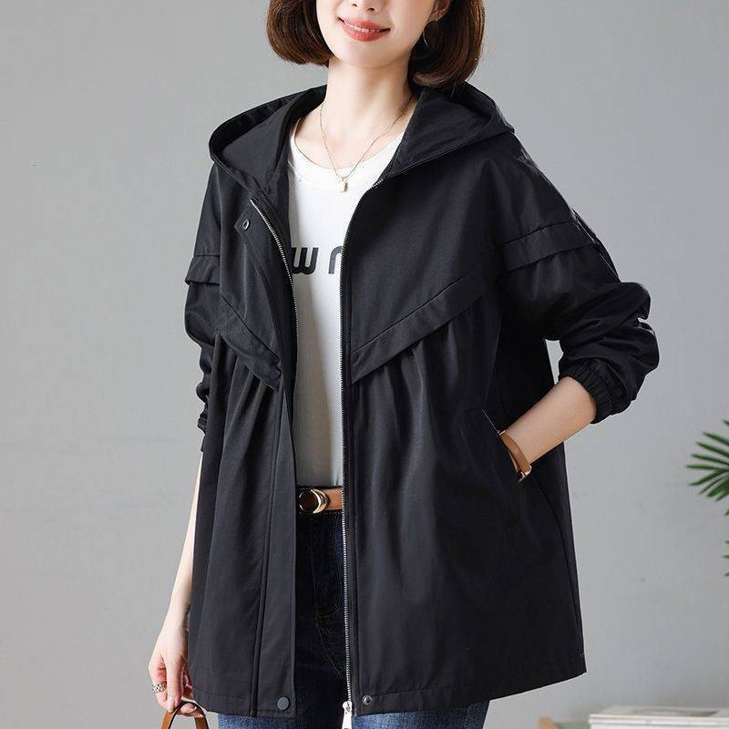 EaseAura Hooded Midi Jacket
